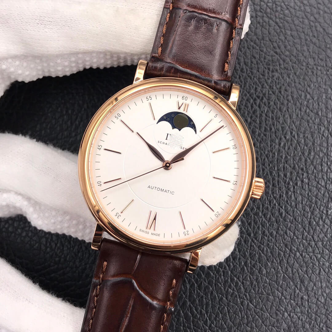 PORTOFINO MOON PHASE IW459401 MKS FACTORY BROWN STRAP