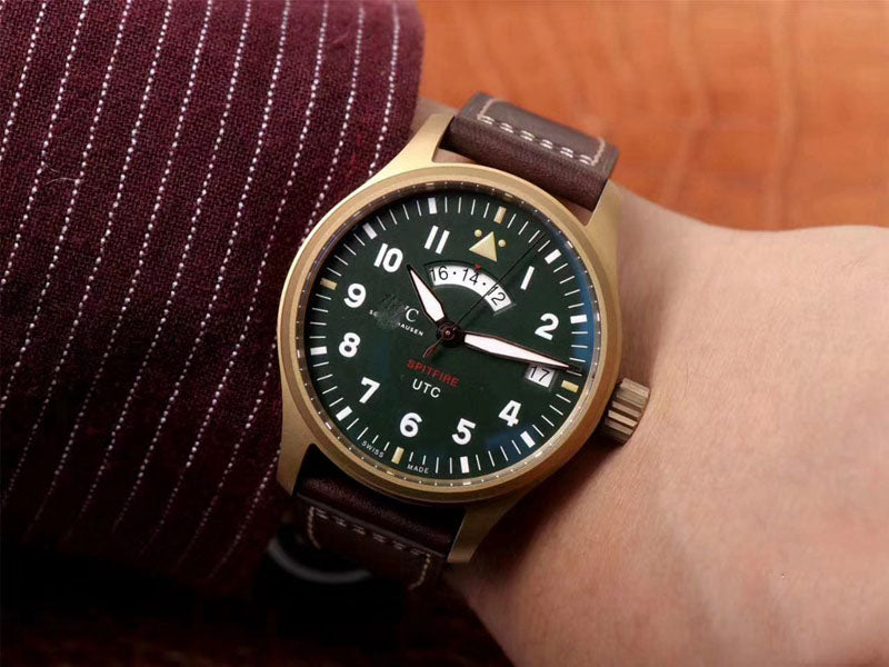 PILOT SPITFIRE UTC MJ271 IW327101 ZF FACTORY GREEN DIAL