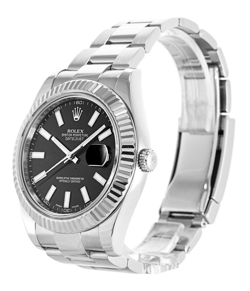 Rolex Datejust II Black 116334 Mens 41MM