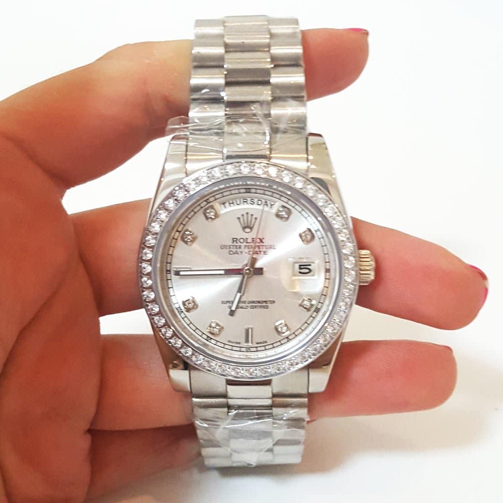 Rolex Day-Date Platinum 118346  Mens 36MM