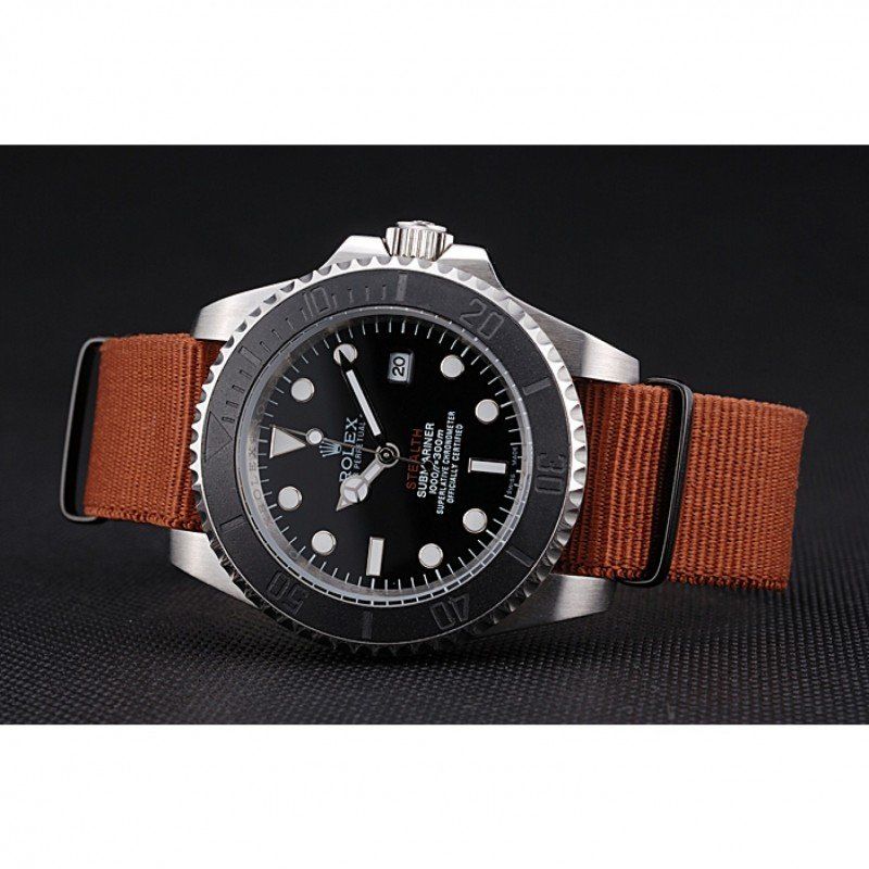 Rolex Submariner STEALTH MK III Brown Fabric Band 621387 Mens 41MM